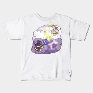 White Cat Mage vs Black Cat Mage Kids T-Shirt